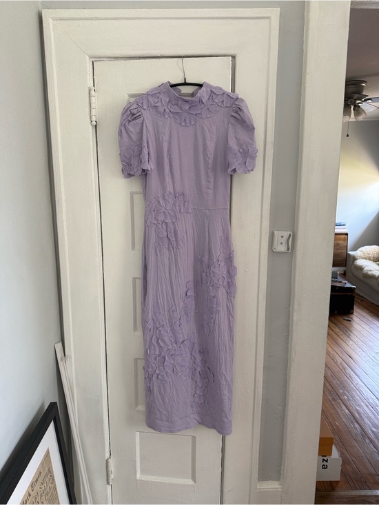 ANTONIO MELANI Dresses & Skirts - ANTONIO MELANI Lavender Floral-Detail Maxi Dress